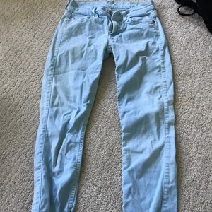 7 Of All Mankind light blue cropped skinny